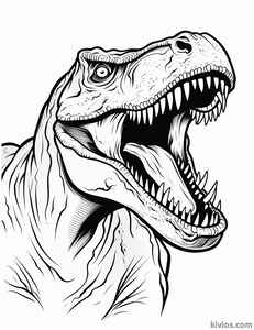 T-Rex Coloring Page #141917115
