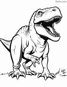 T-Rex Coloring Page #1443222844
