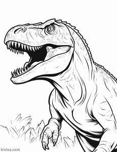 T-Rex Coloring Page #1446821403