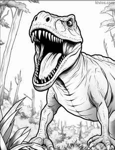 T-Rex Coloring Page #145516707