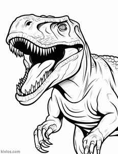 T-Rex Coloring Page #147020889