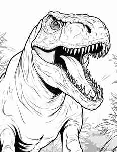 T-Rex Coloring Page #1508527944