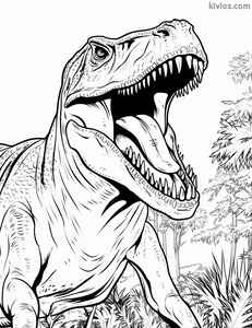 T-Rex Coloring Page #150891617