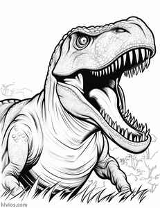 T-Rex Coloring Page #1545032573