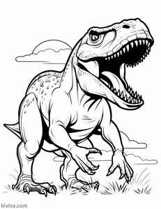 T-Rex Coloring Page #1578316512