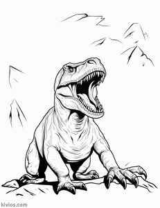 T-Rex Coloring Page #1621117367