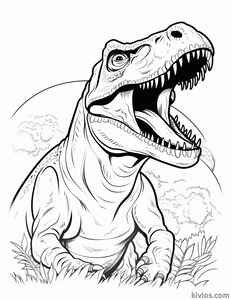 T-Rex Coloring Page #16334408