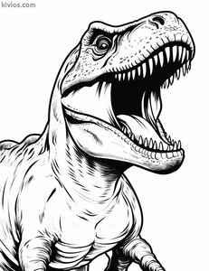 T-Rex Coloring Page #164551340