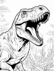 T-Rex Coloring Page #164738124