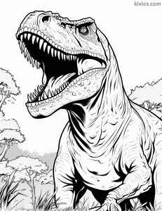 T-Rex Coloring Page #1683932358