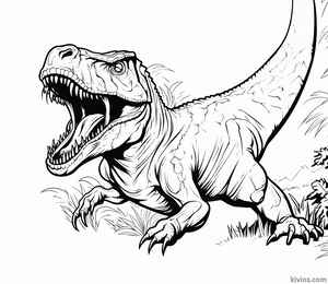 T-Rex Coloring Page #169734470