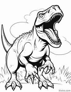 T-Rex Coloring Page #1737531238