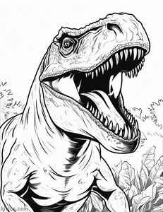 T-Rex Coloring Page #1782530742
