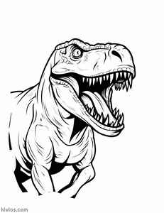 T-Rex Coloring Page #1791322427