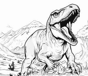 T-Rex Coloring Page #183995650