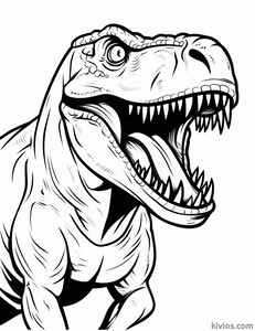 T-Rex Coloring Page #1840522565