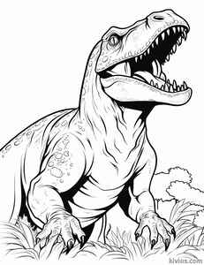 T-Rex Coloring Page #1866616473