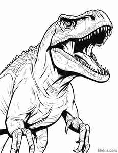 T-Rex Coloring Page #186815113