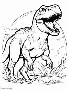 T-Rex Coloring Page #18745360