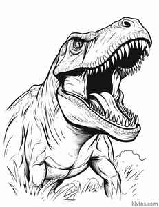 T-Rex Coloring Page #189792648