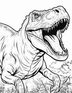 T-Rex Coloring Page #1943913085
