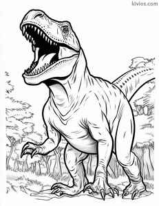 T-Rex Coloring Page #1949222851