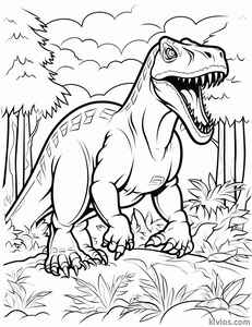 T-Rex Coloring Page #19539123