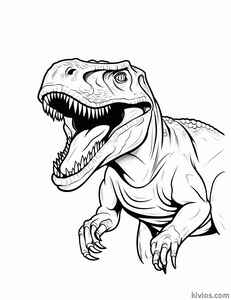 T-Rex Coloring Page #1977828914