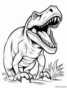 T-Rex Coloring Page #2027914229