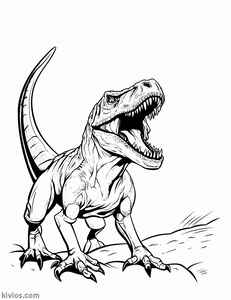 T-Rex Coloring Page #20382227