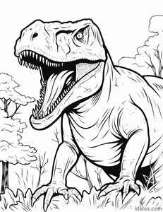 T-Rex Coloring Page #2053029233