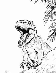 T-Rex Coloring Page #208459886