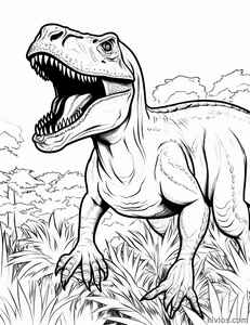 T-Rex Coloring Page #210569505