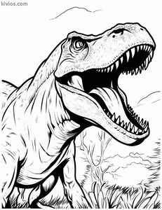 T-Rex Coloring Page #210927618