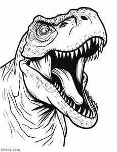 T-Rex Coloring Page #2115421889