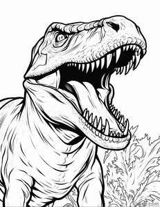 T-Rex Coloring Page #2212427676