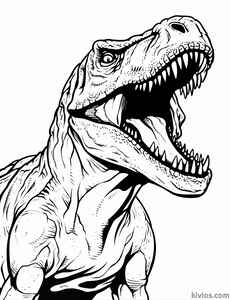 T-Rex Coloring Page #2240610627