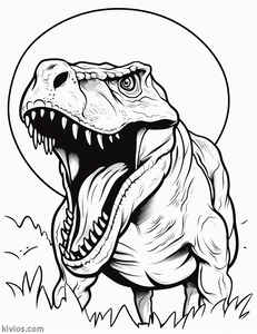 T-Rex Coloring Page #22727733