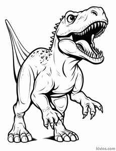 T-Rex Coloring Page #2274529306