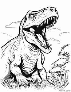 T-Rex Coloring Page #2297515902