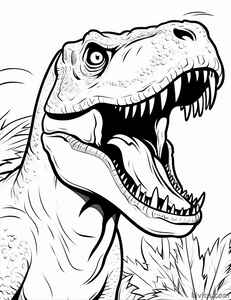 T-Rex Coloring Page #2310122834