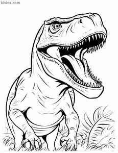 T-Rex Coloring Page #2331330476