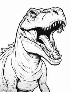 T-Rex Coloring Page #235745303