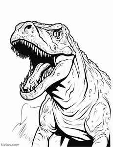 T-Rex Coloring Page #2360015314