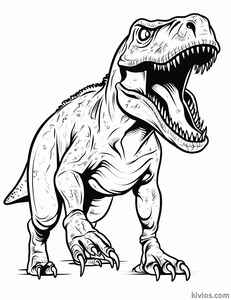 T-Rex Coloring Page #2363225711