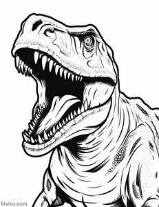 T-Rex Coloring Page #2363826626