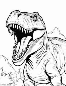 T-Rex Coloring Page #23757655