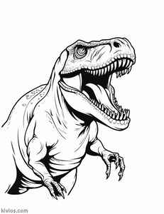 T-Rex Coloring Page #2406531201