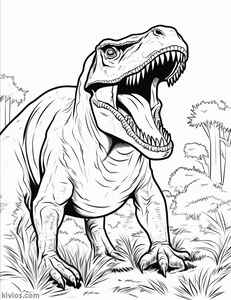 T-Rex Coloring Page #2483518184