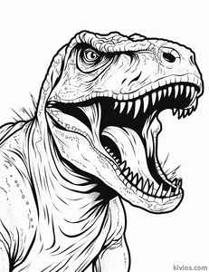 T-Rex Coloring Page #2689612763
